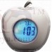 OkaeYa Apple Shaped Desktop Digital Talking Alarm Clock Temperature Display